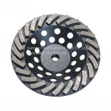 Turbo Segment Tornado Grinding Cup Wheel Diamond Grinding Cup Wheel Disc for Concrete Granite Marble Stone photo-2
