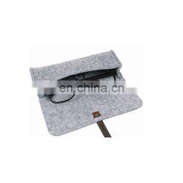 Custom Printing Logo Sunglasses Bags Felt Black Cloth Glasses Bag photo-4