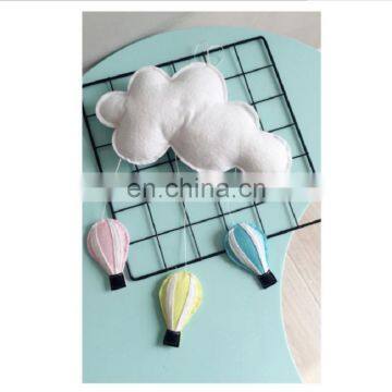 Baby Nursery Mobiles Felt Moon and Clouds photo-5