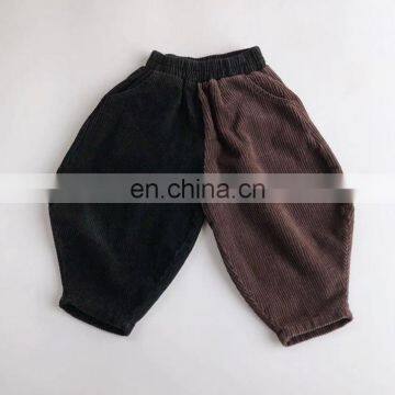 Cute toddler turnip pants corduroy kids pants and trousers