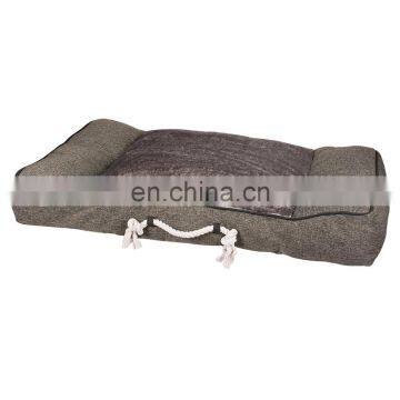 Luxury soft large grey color dog cushion