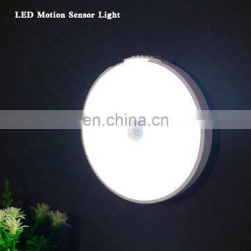 Manufacturer Round Battery Powered Wireless PIR Motion Sensor MINI Indoor Night Light photo-3