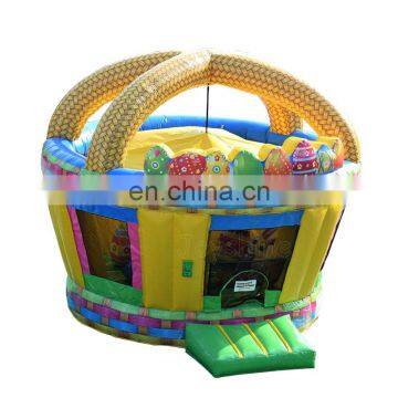 Easter Bunny Basket Bounce House Commercial Kids Jumping Bouncy Castle For Sale