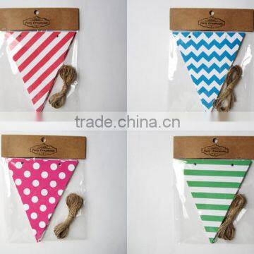 Custom Printing Paper Party Flag Banner Maker for Birthday Wedding Decoration Hang up photo-3