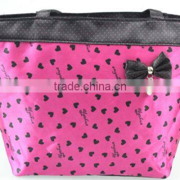 Handy Pot Red Rose Cosmetic Bag With Lovely Bowknot photo-2