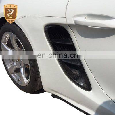 Car Tuning Carbon Fiber Side Skirts Air Vents Car Parts For Porsche Boxster 718 Autos Side Vent Air Duct Intake Covers photo-3