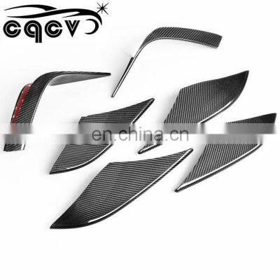 carbon fiber fog light frame tank trim for porsche macan 95B trim strip car accessories