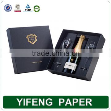 Luxury Custom Print Wine Box Packaging Cardboard Wine Gift Box