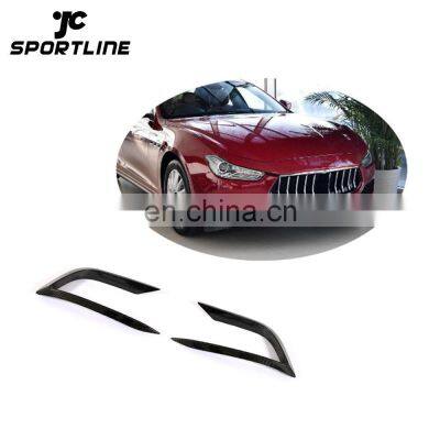 Carbon Fiber Front Bumper Canards for Maserati GHIBLI Base Sedan 4-Door 2018