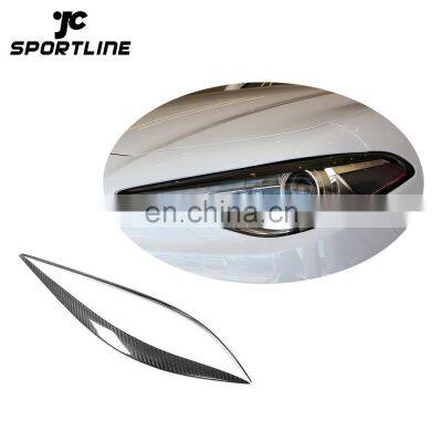 Dry Carbon Fiber Car Eyelid for Alfa Romeo Giulia Sedan 4-Door 2017