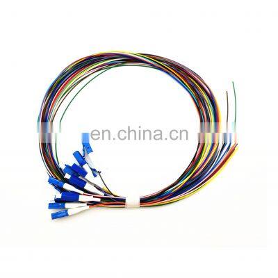 12 Color Fiber Cores LC UPC APC Single mode G652D G657A 0.9mm Fiber Optic Pigtail Fiber Patchcord