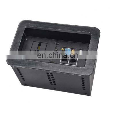 JS-621 Conference Adjustable Tabletop Flush-mount Cable Connection Power Socket Box