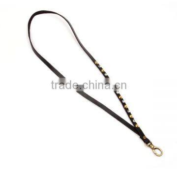 New Arrival pu Brown Key Holders Strap Hang Around Neck Cheap Custom Leather Key Chain photo-4