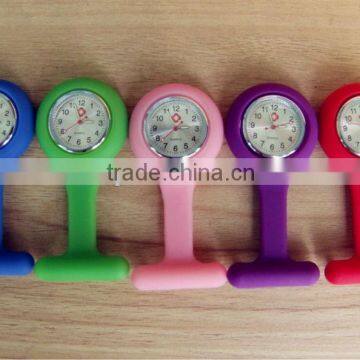 Top design silicone strap nurse watch