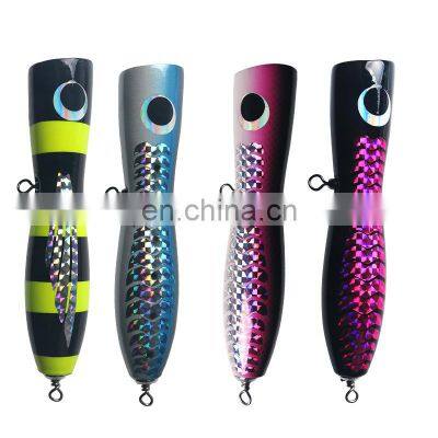 Hot selling Deep sea Popper lures 200mm 100g 4colors with strong hooks