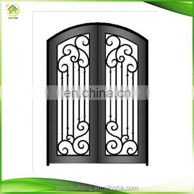 Traditional Wrought Iron Decorative Single Entry Screen Doors for Outdoors Apartment photo-5