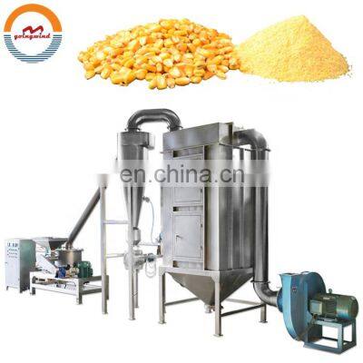 Automatic industrial corn flour grinding milling and packaging machine maize meal crusher grinder mill plant machines for sale