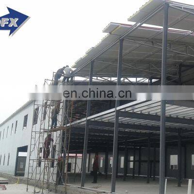 Qingdao pre fabricated cheap two storey steel structure warehouse construction building