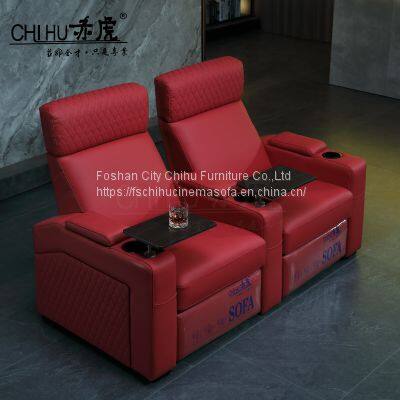 Luxury Contemporary Electric Reclining Recliners Home Cinema Theater Sofa with Remote Control