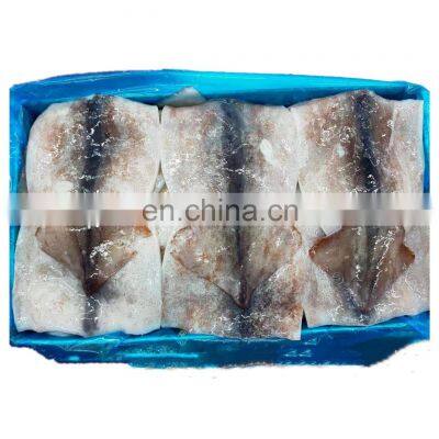 Hot sale frozen skin on squid fillet block with wing