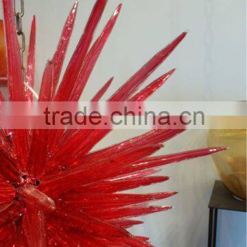 Red Glass Chandelier photo-2