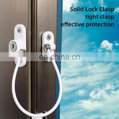 Top Quality Zinc Alloy Window Door Opening Restrictor Cable Safety Baby Lock for Sliding Window photo-5