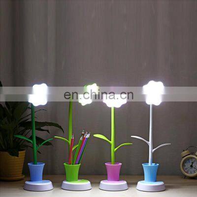 USB Rechargeable Desk Light Eye-care Children Studying Lamp With Pencil Holder LED Table Night Lights for Kids