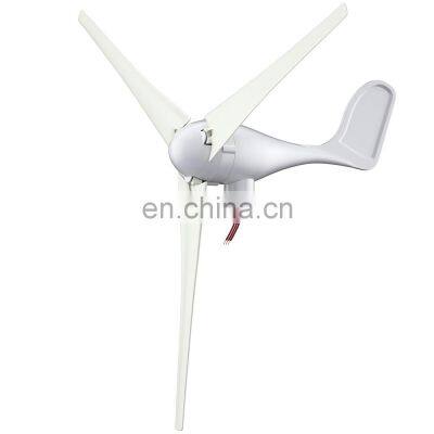 100W/200W/300W/400W/500W light wind mill 12V/24V Horizontal Shaft Wind Turbine 3 Blades Wind Turbine Generator For Home Farm