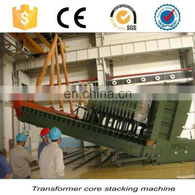 Transformer core turning & stacking table