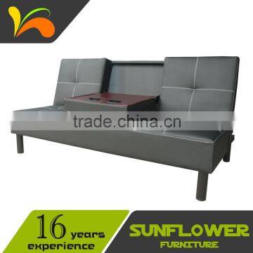 Multi-purpose Click Clack Modern Home Sofa Bed With Cup holder