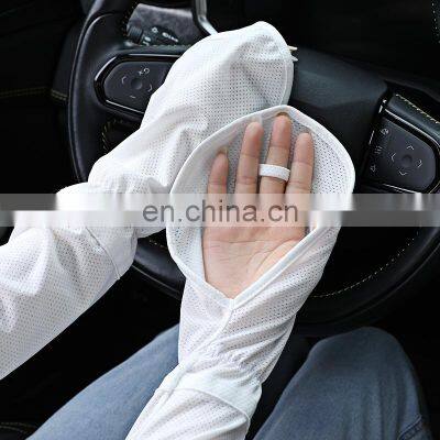 UPF 50+ Unisex Summer Sun-Protective Sleeve Adjustable Arm Circumference For Garden,Cycling,Farm,Fishing,Travel,Hiking,Driving photo-4