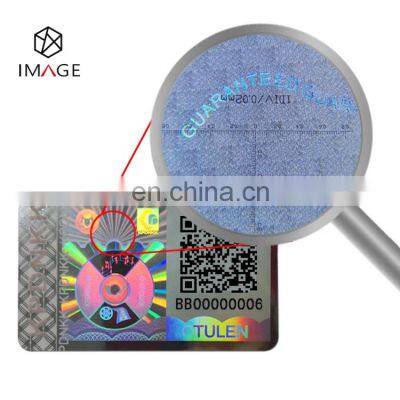 Custom 3d Hologram Sticker, Security Holographic Label With QR Code and Serial Number photo-2