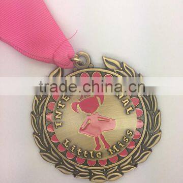 Little miss International princess royal gift medal gold medal sport medal ribbon