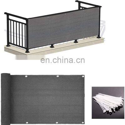 UV Protection Weather- Resistant 3' x 10' Balcony Privacy Screen PVC Balcony Side Cover For Apartments Home Shield 88% photo-2