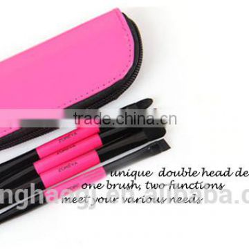 Multi-colored options Top Quality Travel kit Makeup Brush Rose red eyeshadow brush 4 pcs