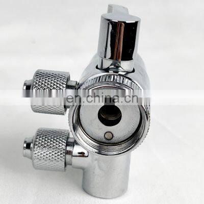 PATENT 1/4 Water Splitter Valve 3 Infall and 3 Way Out Diverter Valve