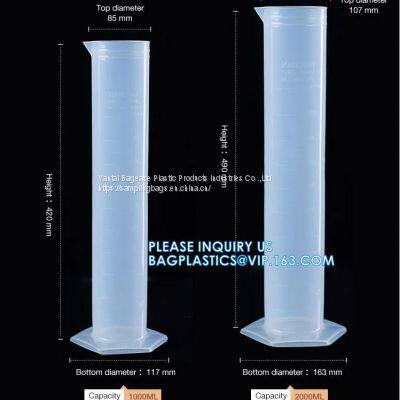 25ml 100ml 250ml 500ml Plastic Liquid Measurement Graduated Measuring Cylinder, Wholesale Laboratory Transparent PP Plastic Graduated Measuring Cylinder photo-5
