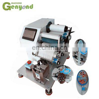 soft tube folding half fold labelling machine