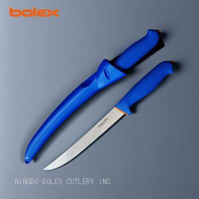 TPR TPE Softgrip Handle Slaughter Houses Meat Processing Butchering Knives Debonig Boning Skinning Butcher Steak Trimming Breaking Knife Lines Tools Smallwares China Bolex photo-2