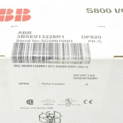 ABB DP820 3BSE013228R1 Pulse Counter RS-422