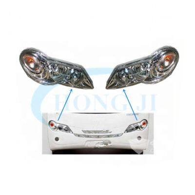 China auto parts manufacturers china auto parts HJQ-080-LH replacement head lamp for Kinglong bus led lights 24v for buses
