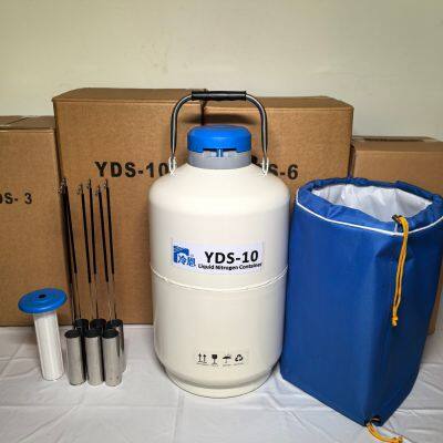 Cryogenic Storage Liquid Nitrogen Container Yds-10-125 Transport Style