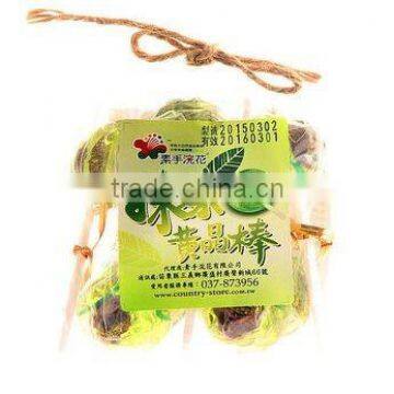 140g Package Matcha Flavor Sweet Hard Lollipop Candy photo-3