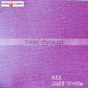 Purple tree texture specialty packing paper