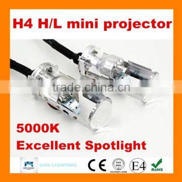 2015 new product 1.5 inch 5000k 12v H4 H/L china auto hid bi xenon mini projector headlight