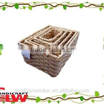 rush baskets, hot sale wicker basket, corn leaf basket