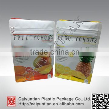 custom dried fruit flat bottom packaging bags