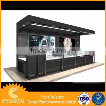 Luxury watch store shop display showcase with led light