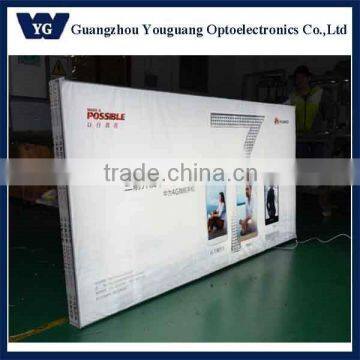 Aluminium back light led frameless fabric light box