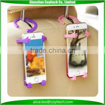 Human shape PVC mobile phone holder stand car stand creative phone grip bracket